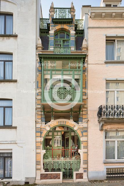 Maison Strauven, Brussels, Belgium, (1905), c2014-2017. Artist: Alan John Ainsworth.