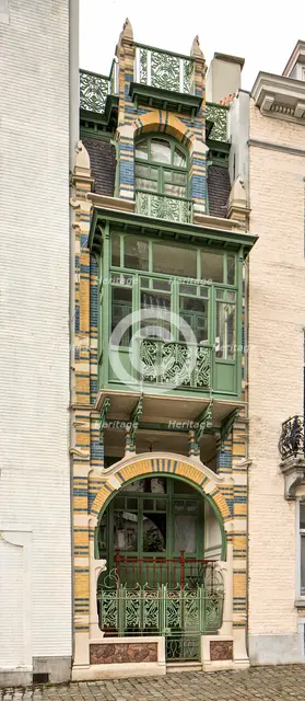 Maison Strauven, Brussels, Belgium, (1905), c2014-2017. Artist: Alan John Ainsworth.