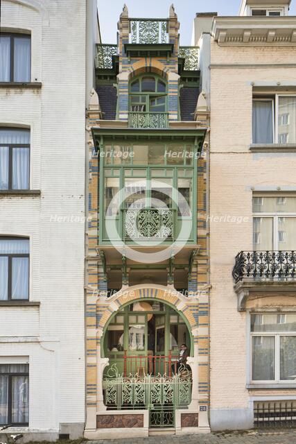 Maison Strauven, Brussels, Belgium, (1905), c2014-2017. Artist: Alan John Ainsworth.