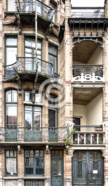 Maison Van Dijck, 85 Bld. Clovis, (1900), c2014-2017. Artist: Alan John Ainsworth.