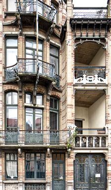 Maison Van Dijck, 85 Bld. Clovis, (1900), c2014-2017. Artist: Alan John Ainsworth