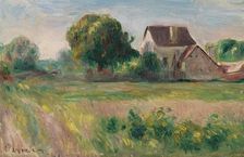 Maisons à Essoyes, c. 1890. Creator: Renoir, Pierre Auguste (1841-1919)