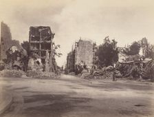 Maisons de la porte d'Auteuil, May 1871. Creator: Charles Soulier