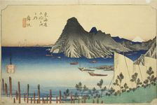 Maisaka: View of Imagiri (Maisaka, Imagiri shinkei), from the series "Fifty-three..., c. 1833/34. Creator: Ando Hiroshige