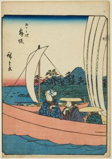 Maisaka, from the series "Fifty-three Stations [of the Tokaido] (Gojusan tsugi)," also..., 1852. Creator: Ando Hiroshige