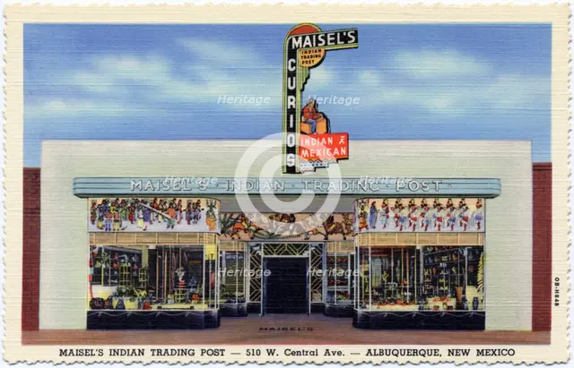 Maisel's Indian Trading Post, Albuquerque, New Mexico, USA, 1940. Artist: Unknown