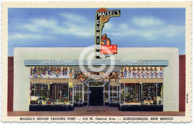 Maisel's Indian Trading Post, Albuquerque, New Mexico, USA, 1940. Artist: Unknown