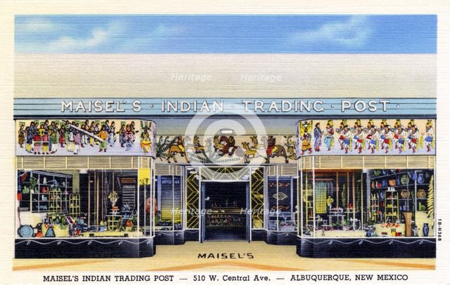 Maisel's Indian Trading Post, Albuquerque, New Mexico, USA, 1941. Artist: Unknown