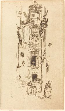 Mairie, Loches, 1888. Creator: James Abbott McNeill Whistler
