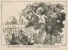 Mais on jouit d'une félicité pure, 19th century. Creator: Honore Daumier