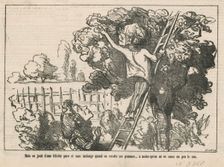 Mais on jouit d'une félicité pure, 19th century. Creator: Honore Daumier