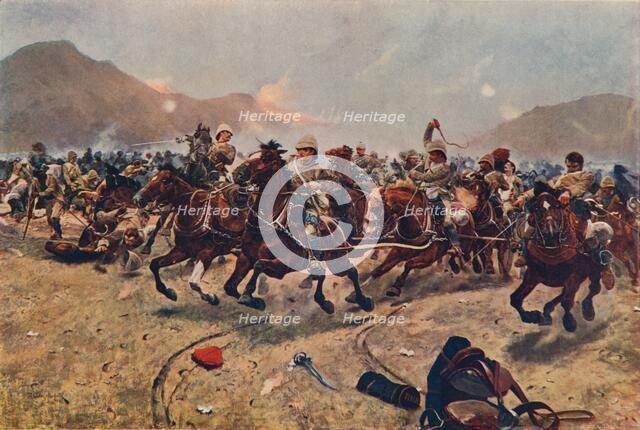 'Maiwand: Saving the Guns,' 1883 (1906). Artist: Unknown.