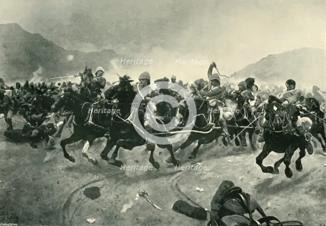 'Maiwand - Saving the Guns', (1901). Creator: Unknown.