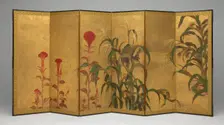 Maize and Cockscombs, mid 17th century. Creator: Unknown