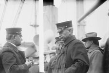Maj. Neville, Col. J.E. Mahoney, 1914. Creator: Bain News Service