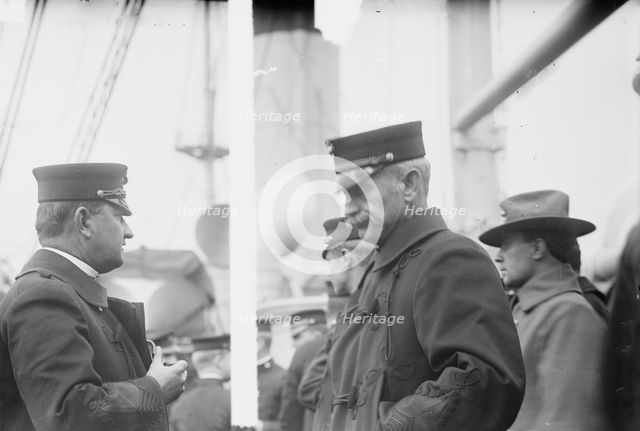 Maj. Neville, Col. J.E. Mahoney, 1914. Creator: Bain News Service.