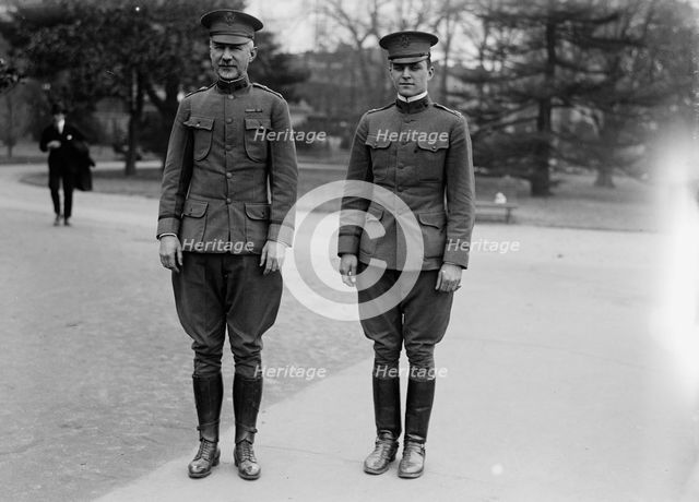 Maj. Gen. Peyton C. March, U.S.A., Chief of Staff, left, 1918. Creator: Harris & Ewing.