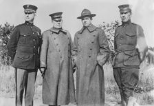 Maj. H.H. Kipp, Col. A.S. McLemore, Maj. W.H. Parker, and Capt. T.G. Sterrett, 10 Nov 1917. Creator: Bain News Service
