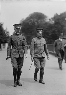 Maj. James J. Mayes, U.S.A., right, with Brig. Gen. Crozier, 1917. Creator: Harris & Ewing