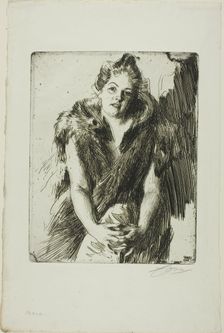 Maja von Heijne, 1900. Creator: Anders Leonard Zorn