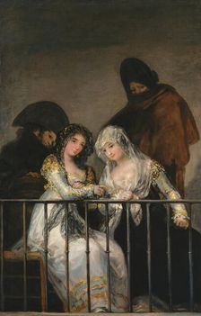 Majas on a Balcony, ca. 1800-1810. Creator: Francisco Goya