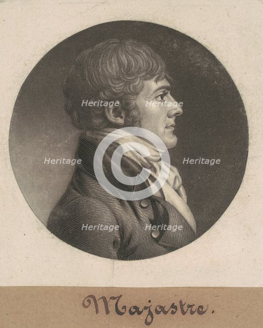 Majastre, 1807. Creator: Charles Balthazar Julien Févret de Saint-Mémin.