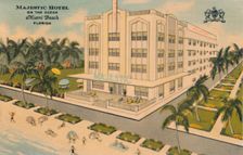 Majestic Hotel on the Ocean. Miami Beach, Florida c1940s