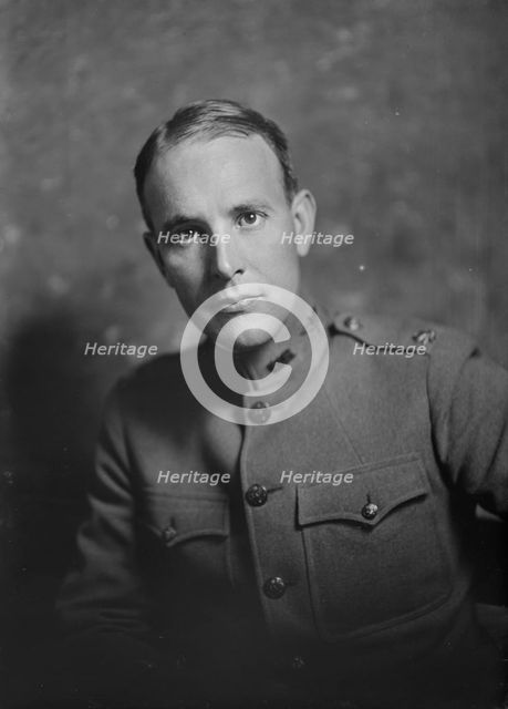 Major Carl B. Ely, portrait photograph, 1919 Jan. 2. Creator: Arnold Genthe.