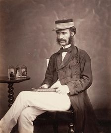 Major Bowie B.A. Mry. Sry. to Lord Canning, Calcutta, 1860. Creator: Unknown
