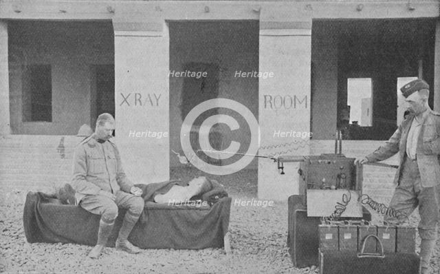 'Major Battersby and his Orderly taking a Radiograph in the Soudan', c1890, (1910). Artist: Unknown.
