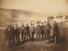 Major Burton and Officers of the 5th Dragoon Guards, 1855. Creator: Roger Fenton