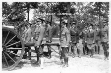 Major-General Bishop inspecting troops, Fort Sheridan, Illinois, USA, 1930