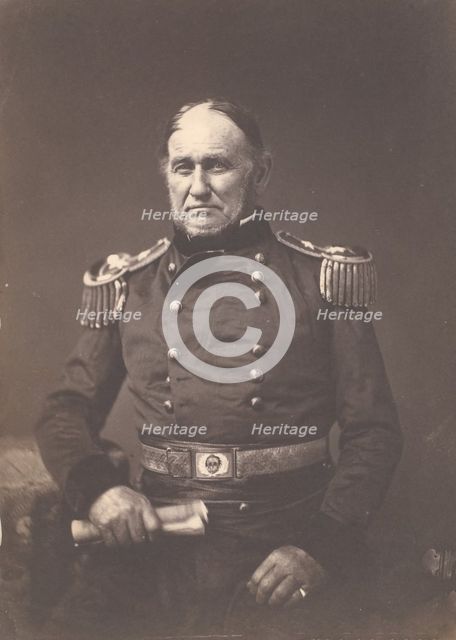 Major General David E. Twiggs, ca. 1859. Creator: Mathew Brady.