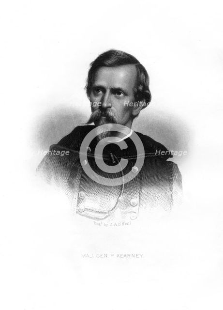 Major-General Philip Kearny, American soldier, (1872).Artist: John A O'Neill