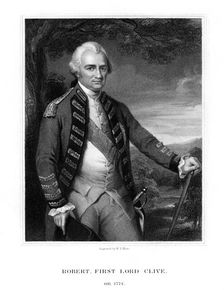 Major-General Robert Clive, 1st Baron Clive of Plassey, British statesman and general, (1833).Artist: WT Mote