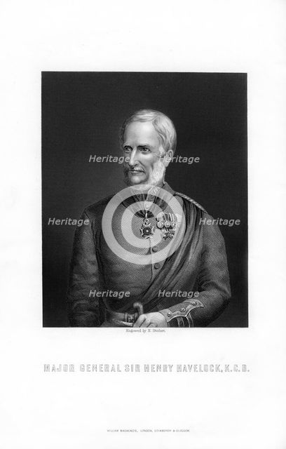 Major-General Sir Henry Havelock, British general, (1893).Artist: E Stodart