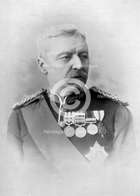 Major-General Sir Robert Cunliffe Low, British soldier, 1896. Artist: Ball