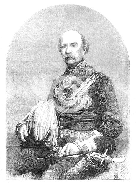 Major-General Sir William Fenwick Williams, K.C.B., "The Hero of Kars" - from a photograph by John W Creator: Smyth.