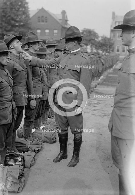 Major Gregory, Medical Inspection, 1917. Creator: Bain News Service.
