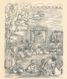Major Denhan and His Party Received by the Sheikh of Bornu, (1826), 1912