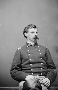 Major J.E. Hamlin, US Army, between 1855 and 1865. Creator: Unknown