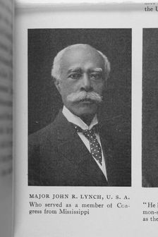 Major John R. Lynch, U.S.A. who served as a member of Congress from Mississippi, 1911. Creator: Unknown
