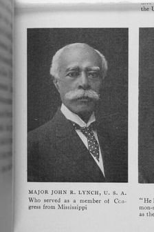 Major John R. Lynch, U.S.A. who served as a member of Congress from Mississippi, 1911. Creator: Unknown