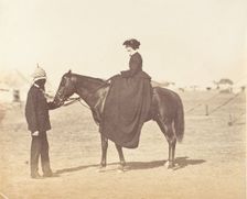 Major Jones and Lady Canning, 1858-61. Creator: Unknown