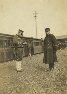 Major Nawkarta giving instructions, c1904. Creator: Unknown