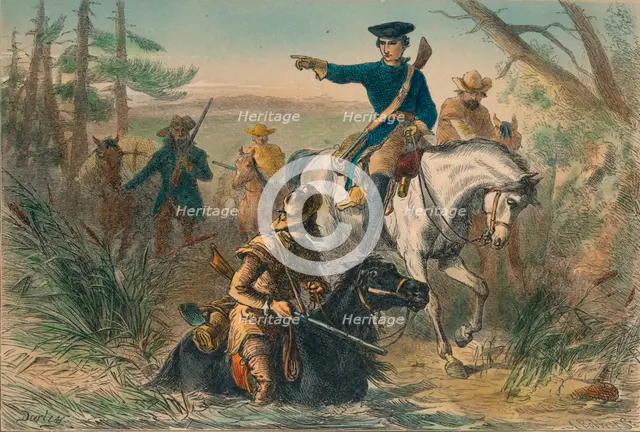 Major Washington on his mission to the French Commander, Artist: Unknown