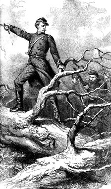 Major Theodore Winthrop at Big Bethel, Virginia, 1861 (c1880)