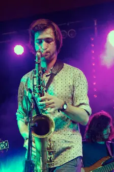 Mak Murtic, Love Supreme Jazz Festival, Glynde Place, East Sussex, 2015. Artist: Brian O'Connor