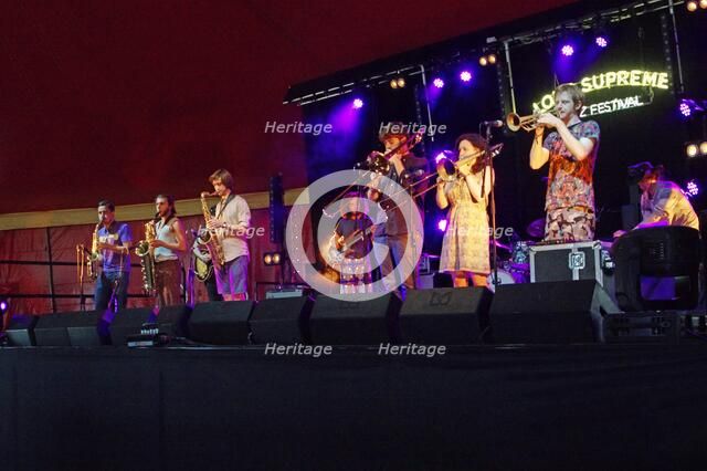 Mak Murtic, Love Supreme Jazz Festival, Glynde Place, East Sussex, 2015. Artist: Brian O'Connor.