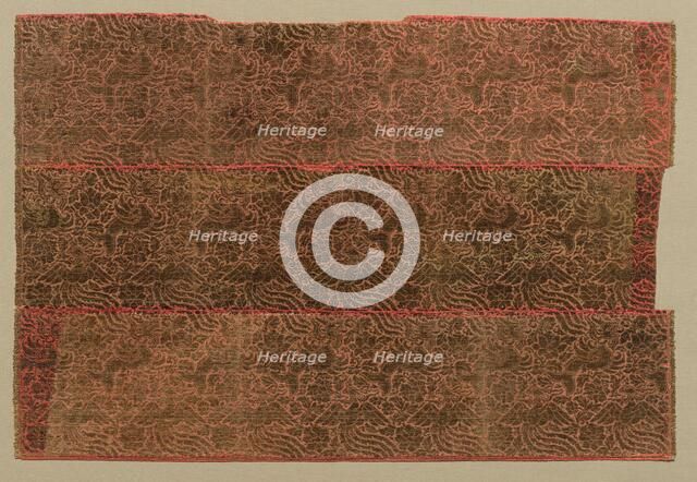 Makaras, Phoenixes and Flowers, 1200s. Creator: Unknown.